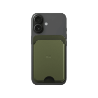 Green-Olive Leatherite MagSafe Card Wallet